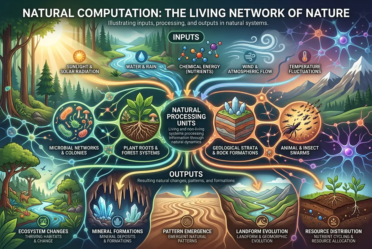 Visual explanation of Ocean's Hidden Brain: Is the Seafloor a Natural Computer?
