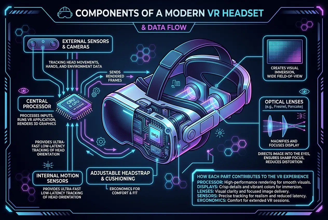 Visual explanation of How Does VR Trick Your Brain? Unpacking Reality's Illusion