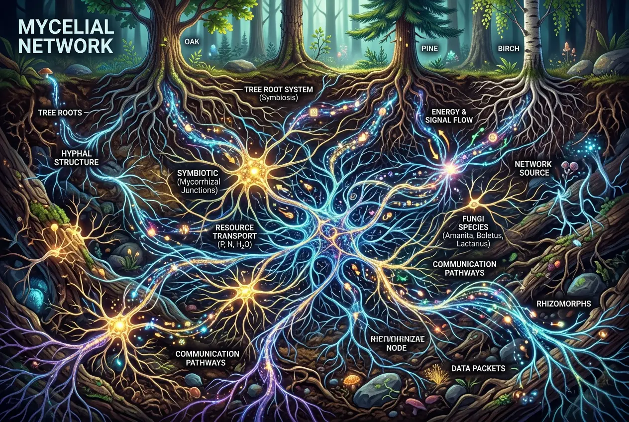 Visual explanation of Can Fungi Build Computers? Mycelial Tech Power