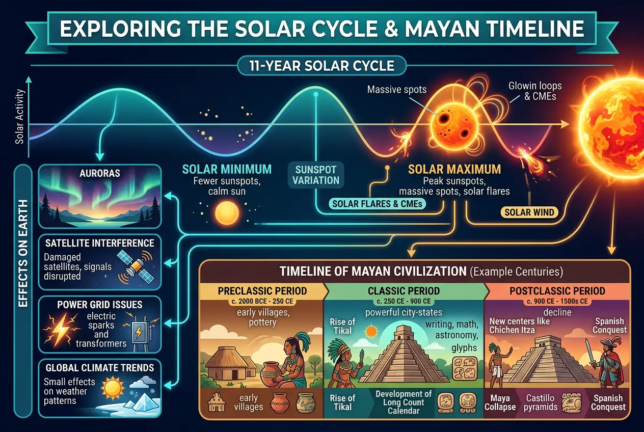 Visual explanation of Did Ancient Maya Predict Solar Flares?