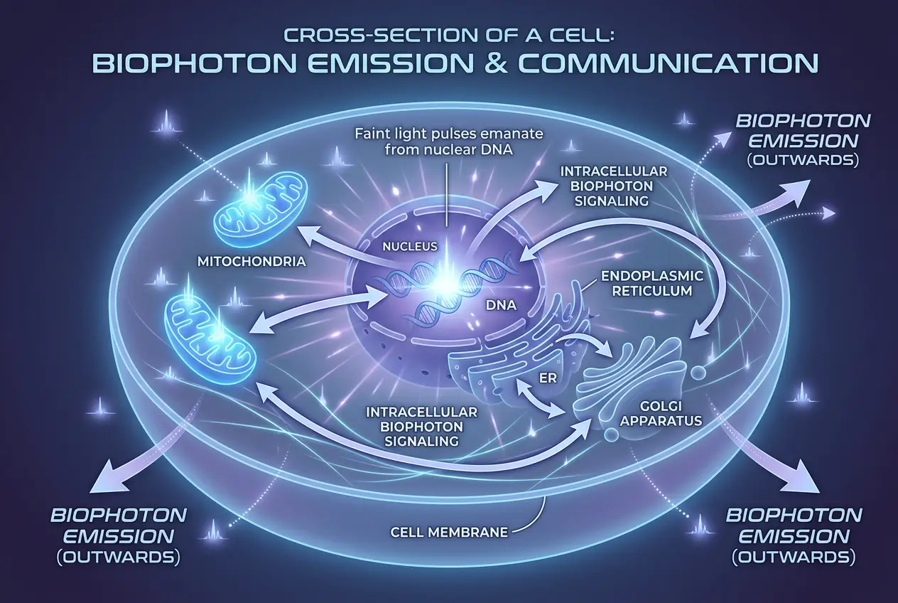 Visual explanation of Is Human DNA a Cosmic Antenna? Unpacking Biocommunication