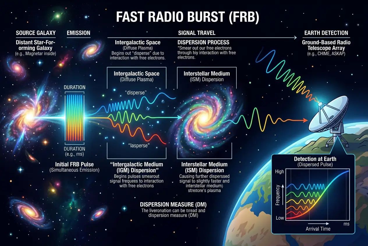 Visual explanation of Do Strange Radio Bursts Signal Alien Tech?