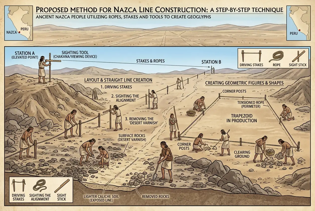 Visual explanation of Nazca Lines: Were They Ancient Blueprints or Cosmic Codes?