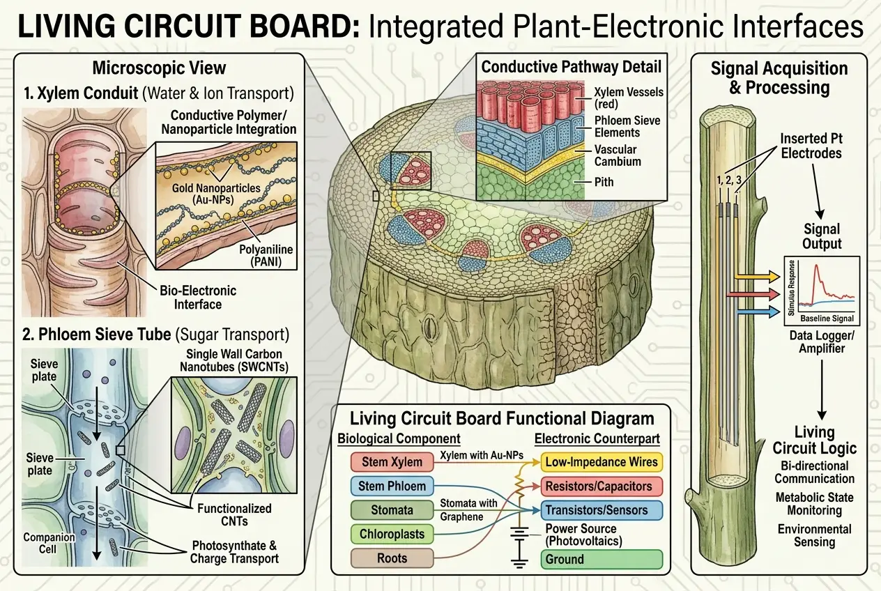 Visual explanation of Can Plants Grow Our Next Microchips?