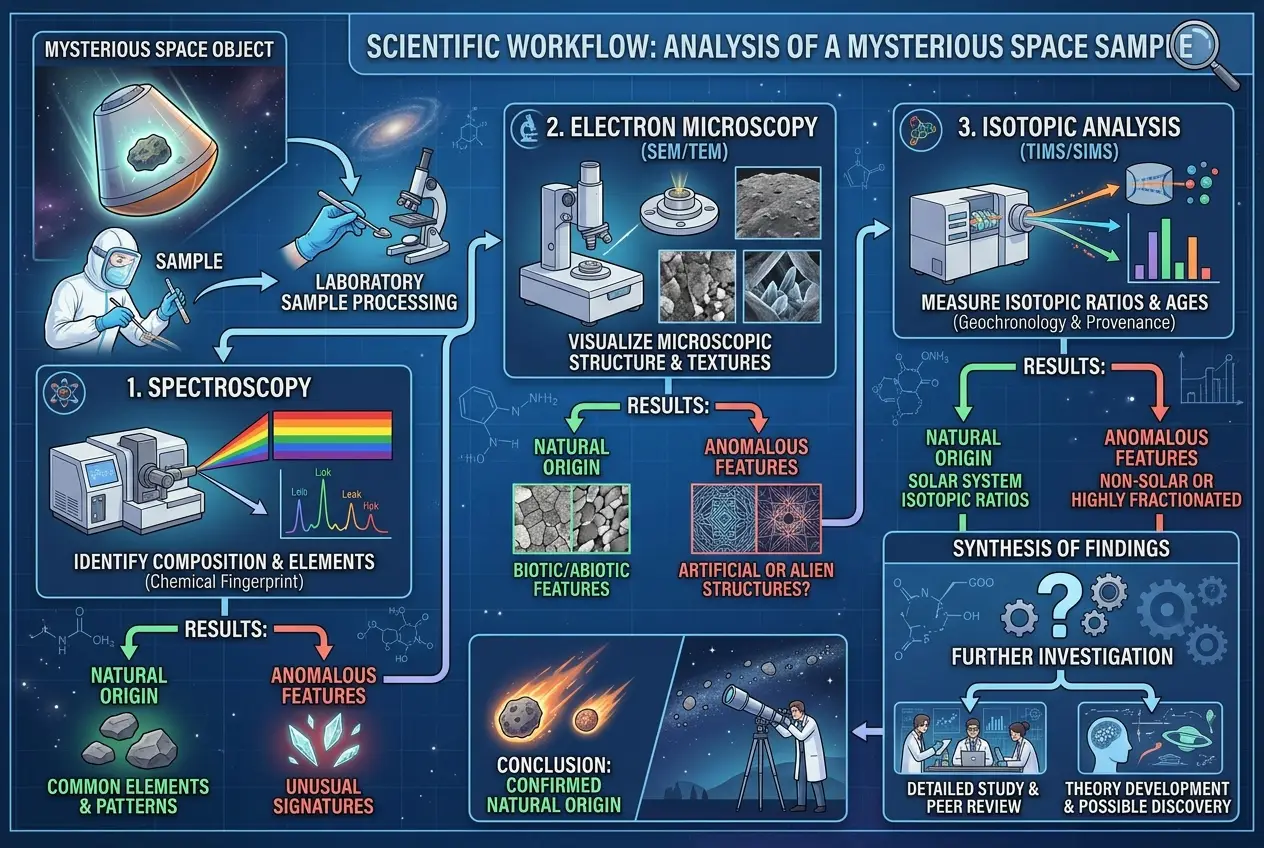 Visual explanation of Are Some Meteorites Alien Tech?