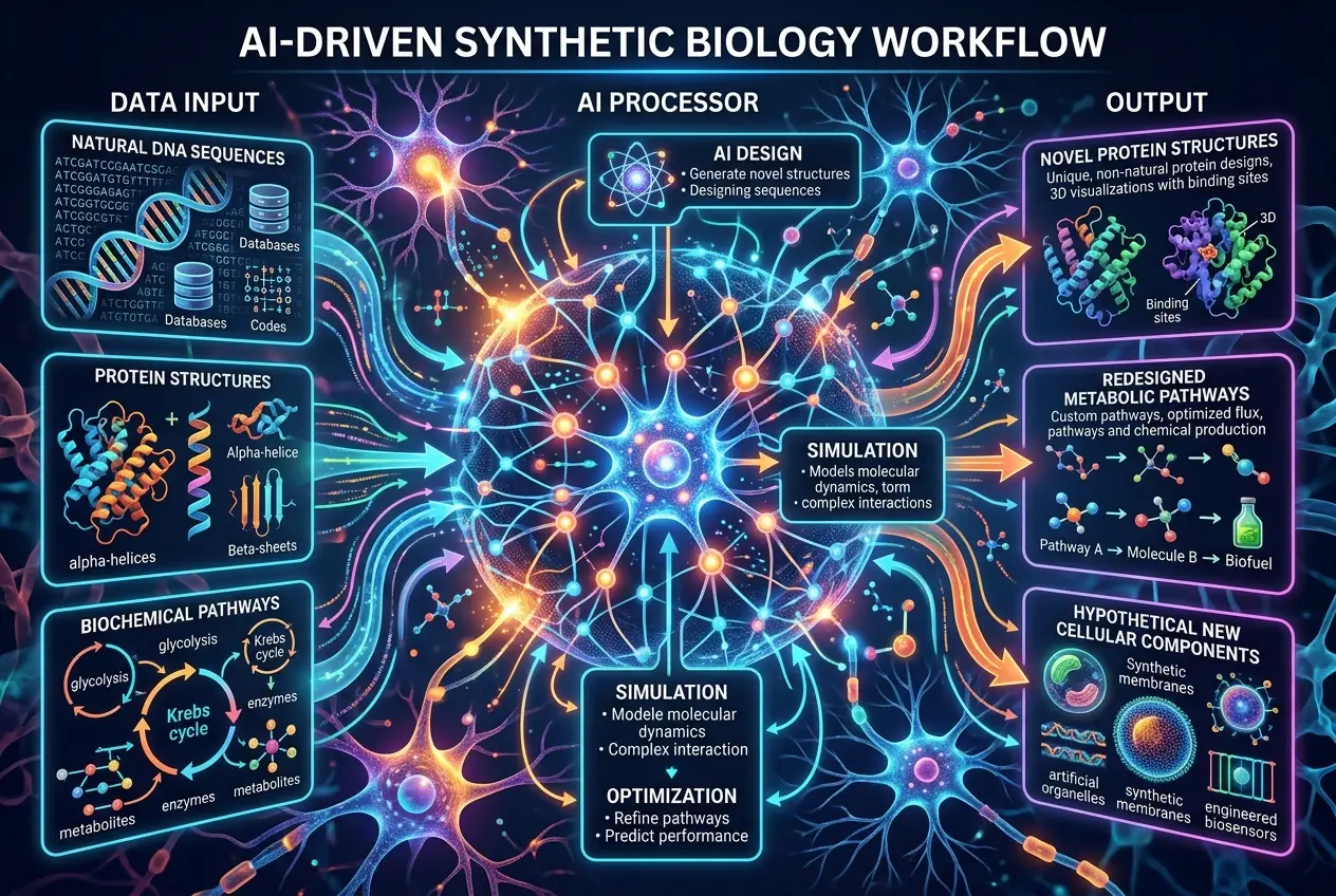 Visual explanation of Can AI Design Life Never Seen? Crafting Digital Biologies