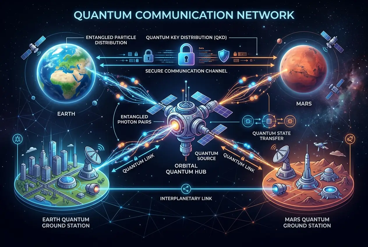 Visual explanation of Can Quantum Entanglement Fuel Interstellar Comm?