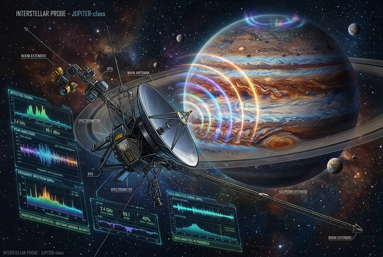 Visual explanation of Why Do Some Planets 'Sing' in Radio Waves?