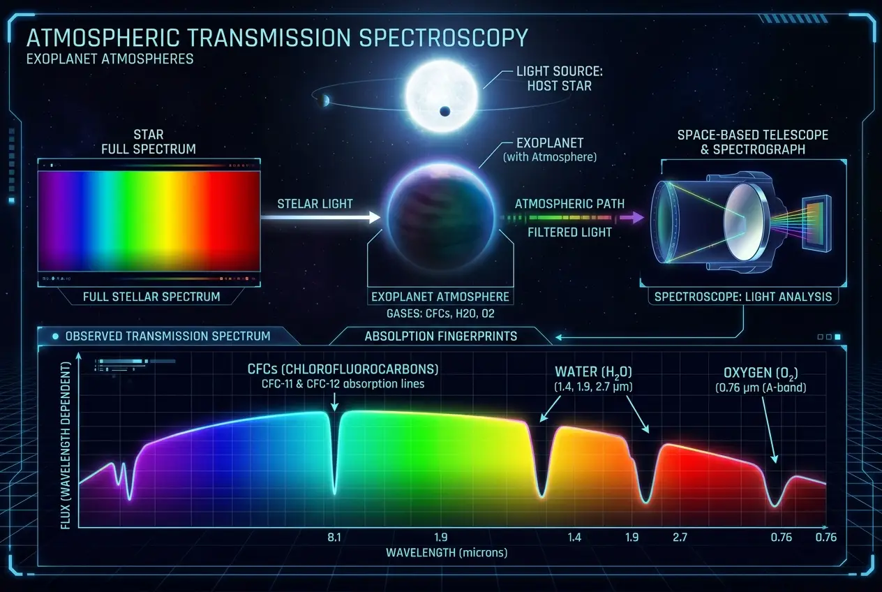 Visual explanation of Alien Smog: Do Exoplanets Show Tech Signs?