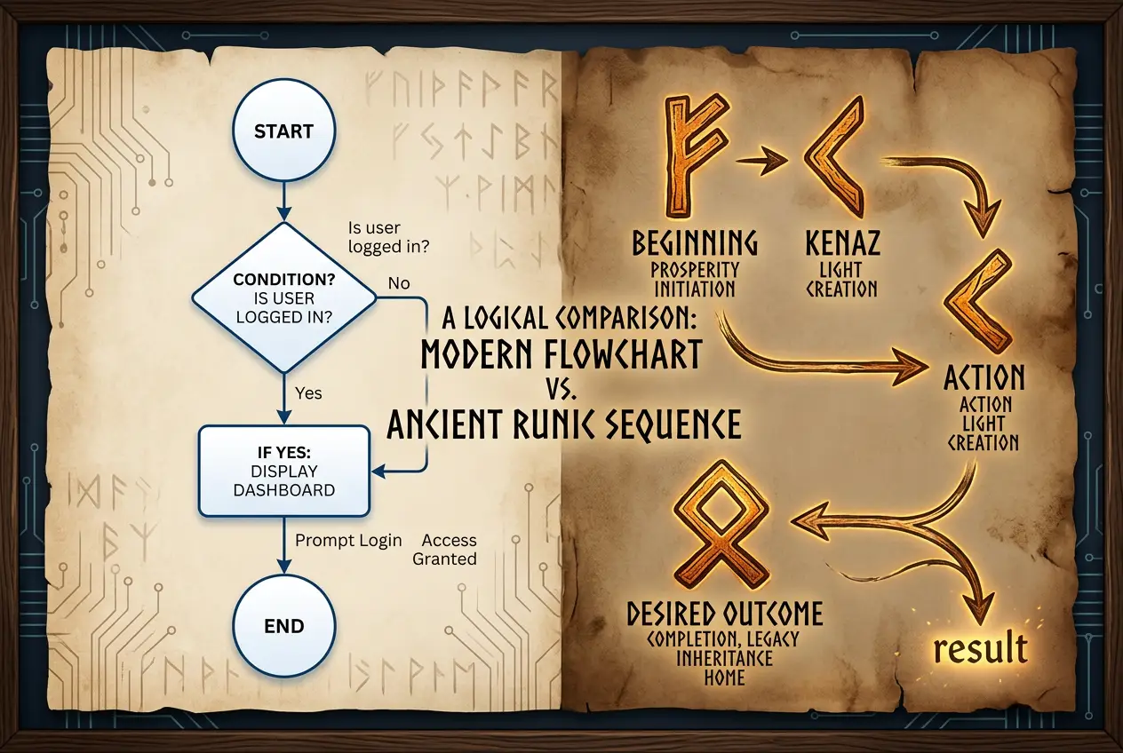 Visual explanation of Ancient Runes: Did They Store Data Like Code?