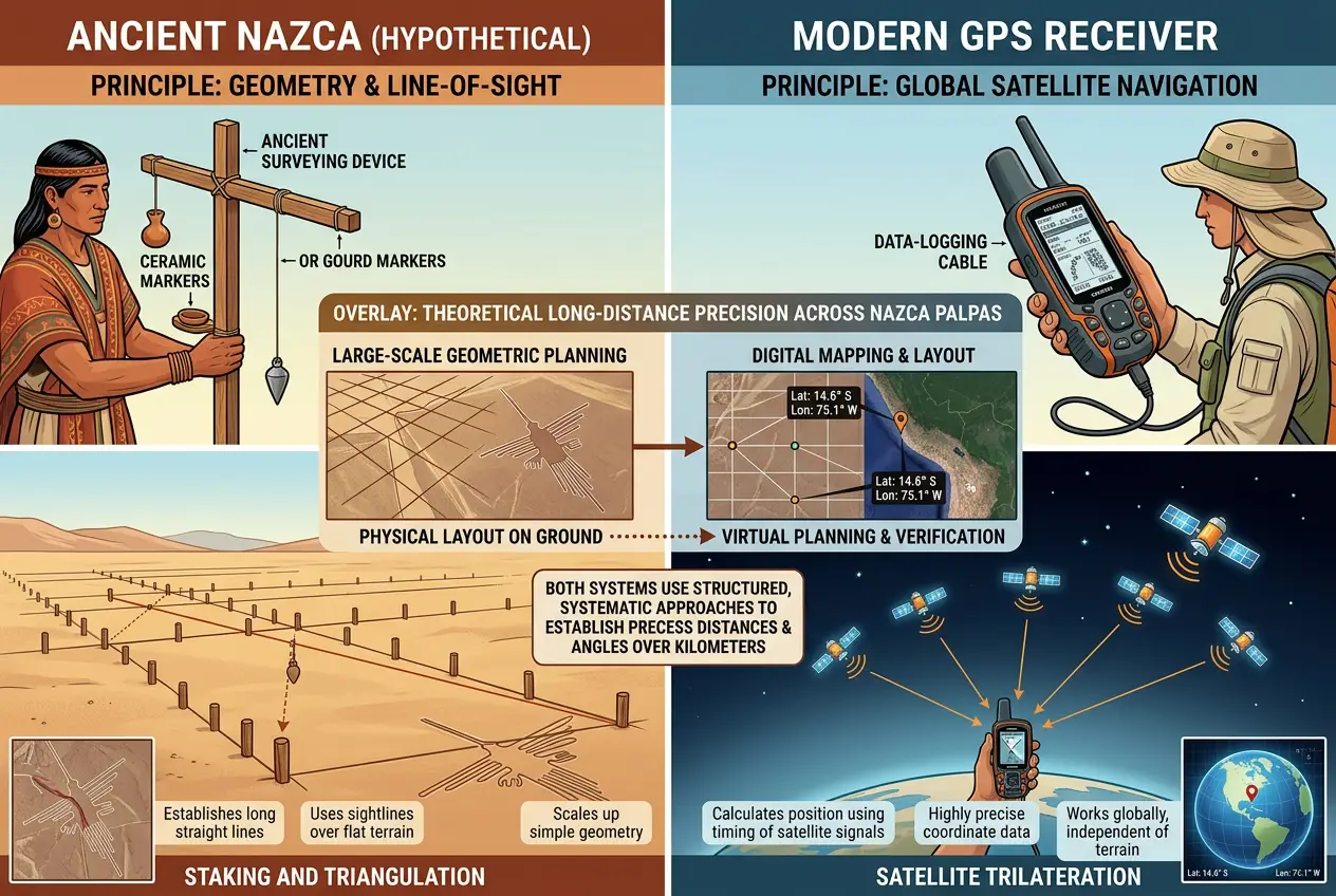 Visual explanation of Did Nazca Lines Serve as a Cosmic Calibration Grid?