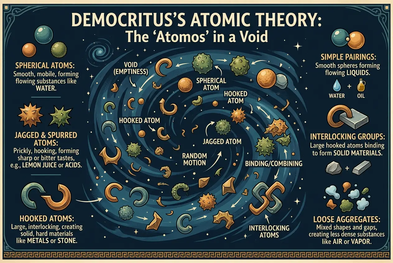 Visual explanation of Ancient Atoms: Did Greek Thinkers Foresee Quantum?