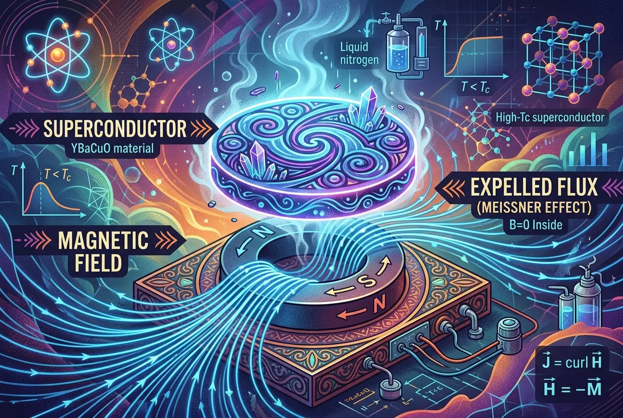 Visual explanation of Do Superconductors Warp Spacetime? The Meissner Effect's Gravity Link