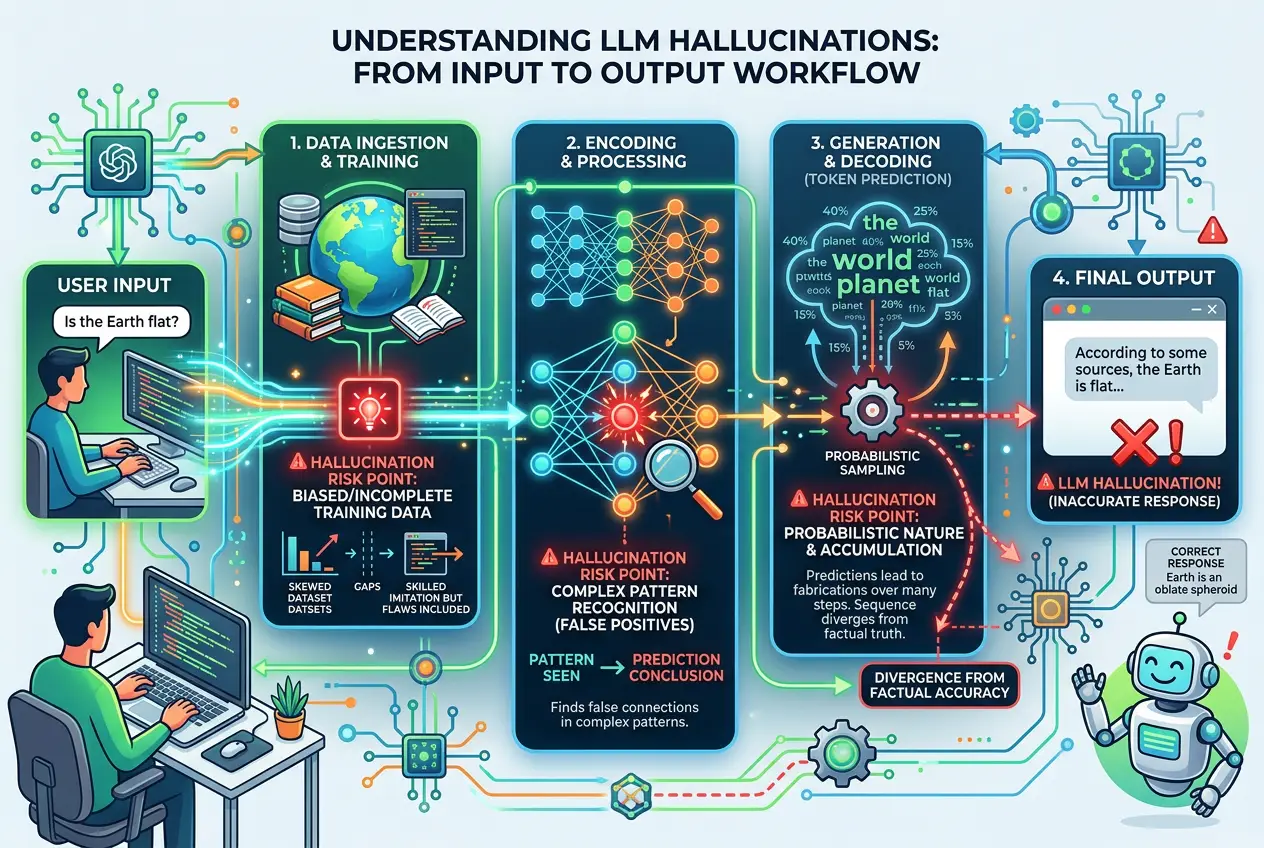 Visual explanation of Can AI Hallucinate? Decoding Digital Delusions