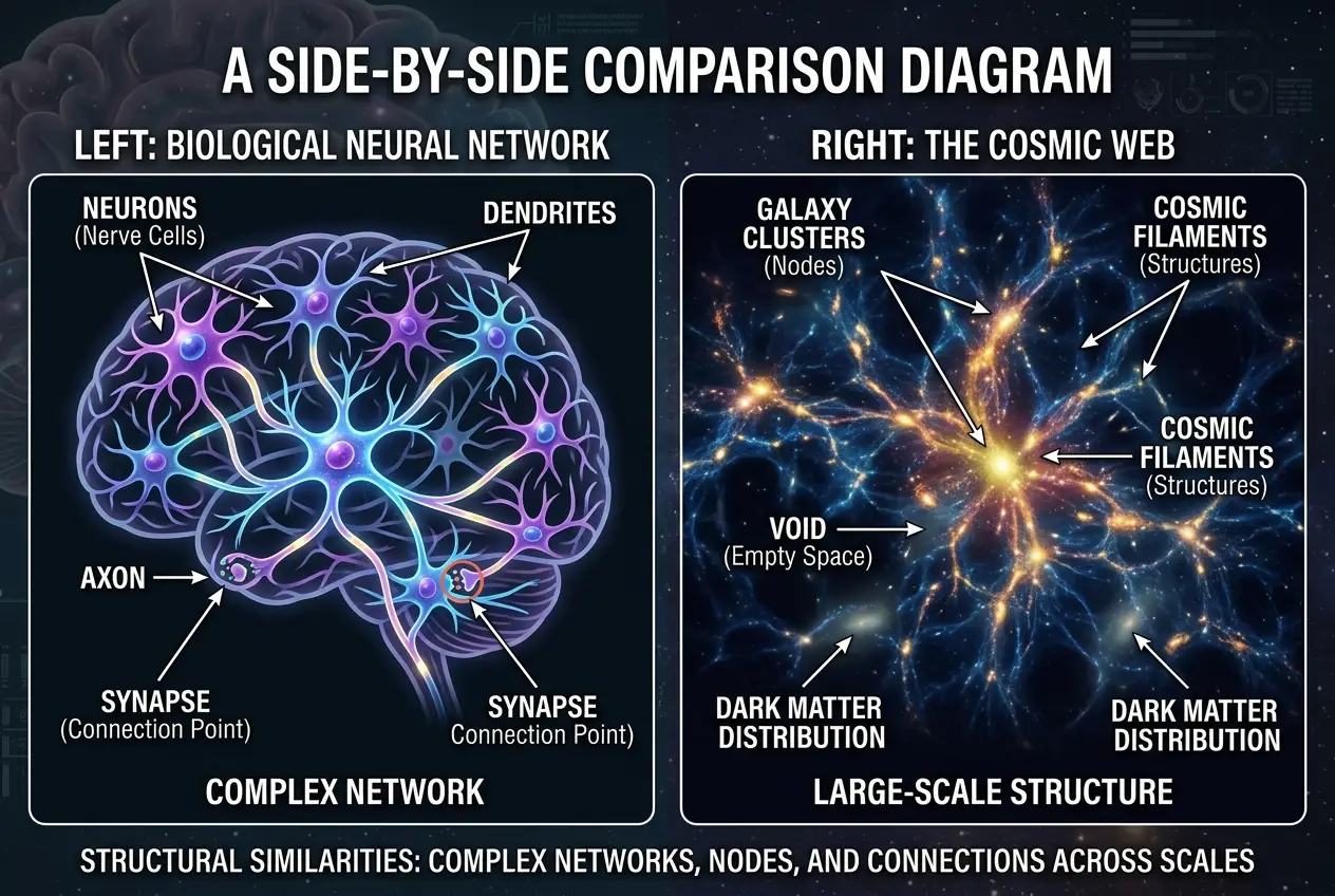 Visual explanation of Is the Universe a Giant Neural Network?