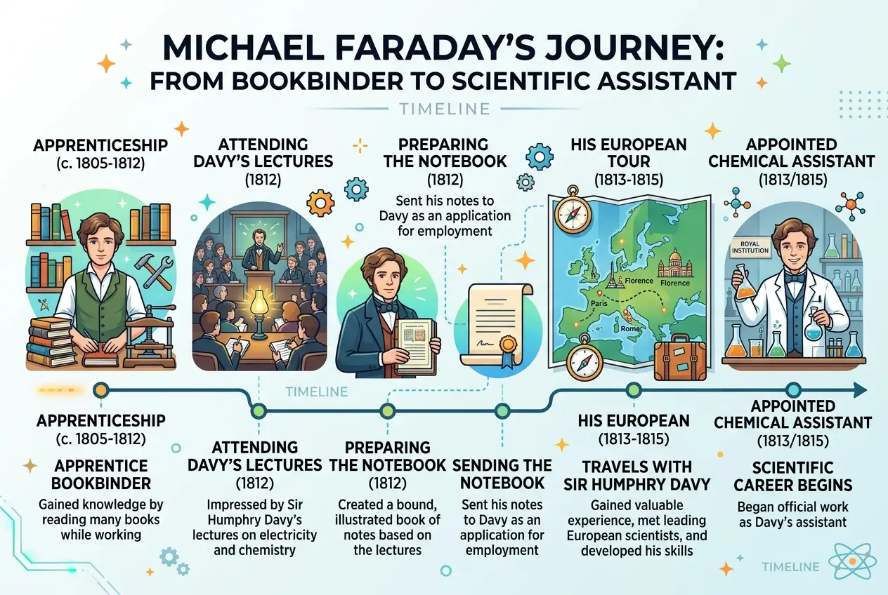 Visual explanation of Michael Faraday: The Mind Who Illuminated Our Modern World