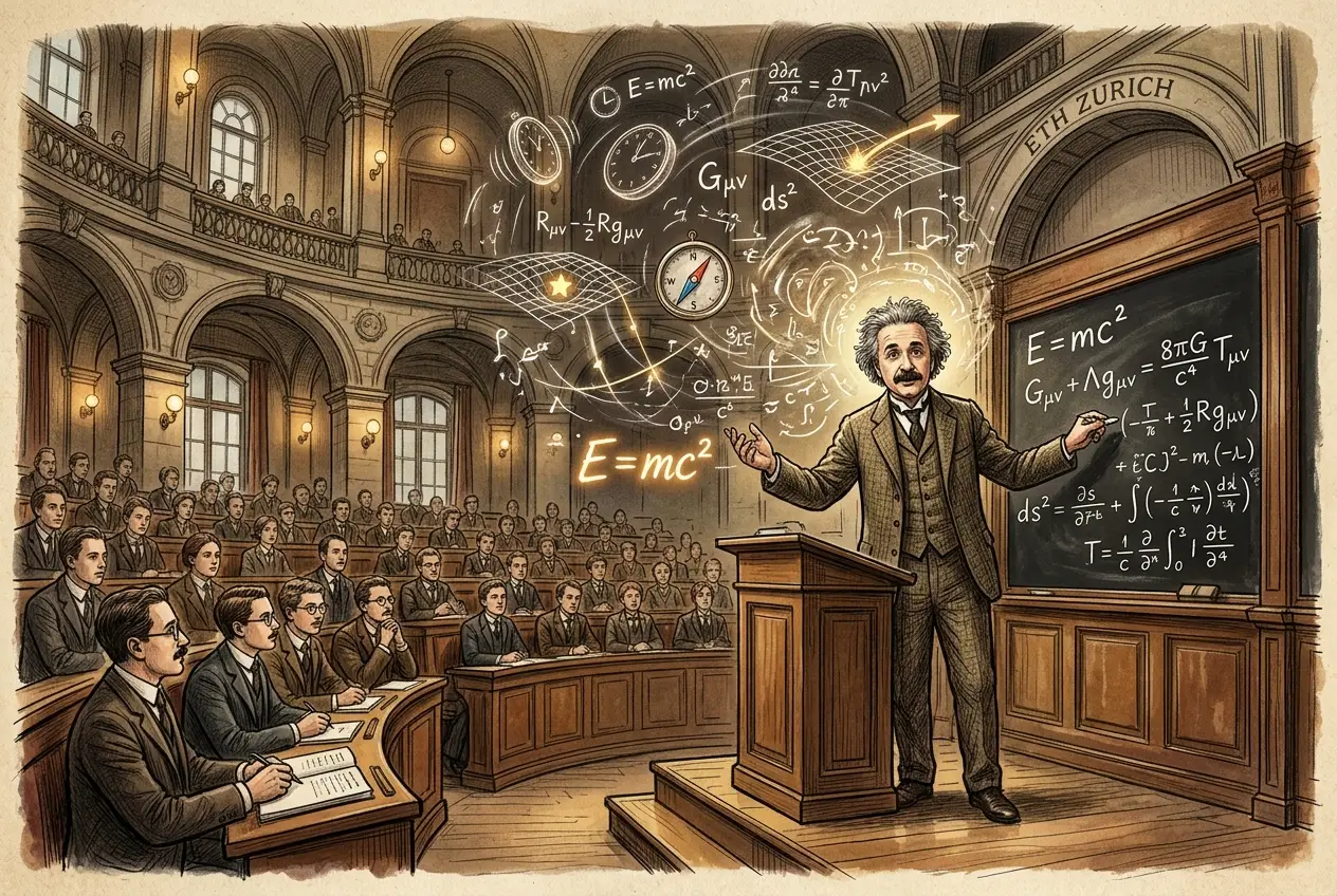 Visual explanation of Albert Einstein: The Mind Who Rewrote Reality