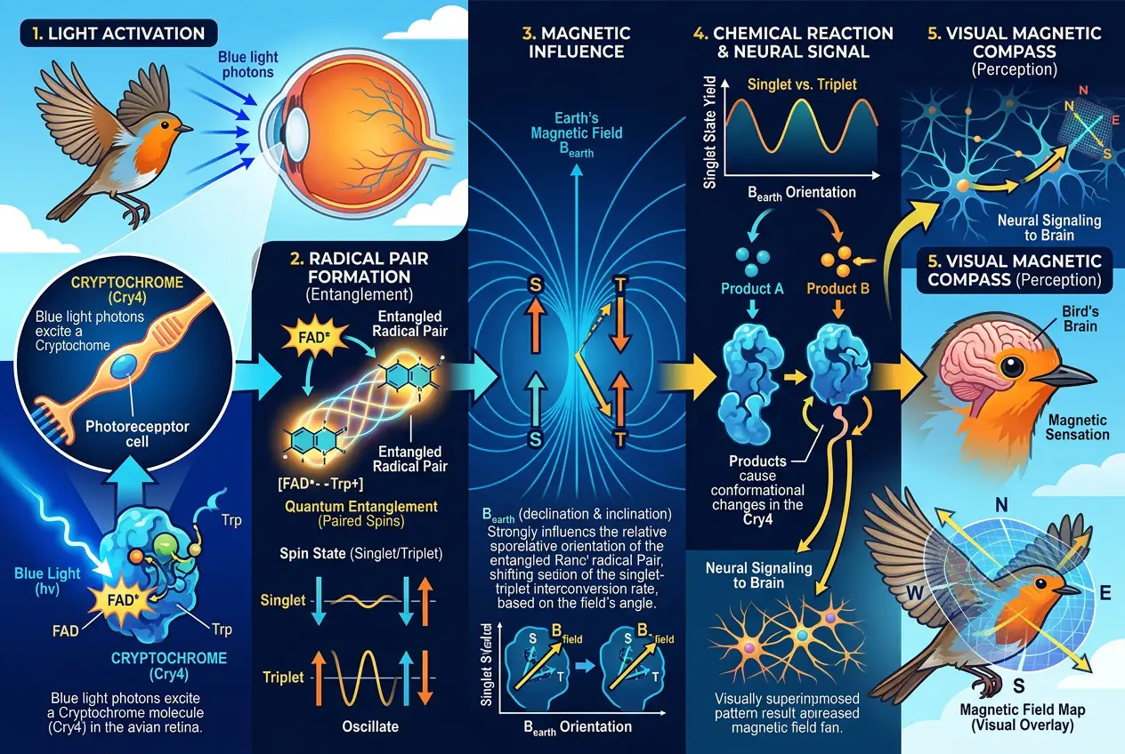 Visual explanation of Does Quantum Biology Unlock Animal Super Senses?