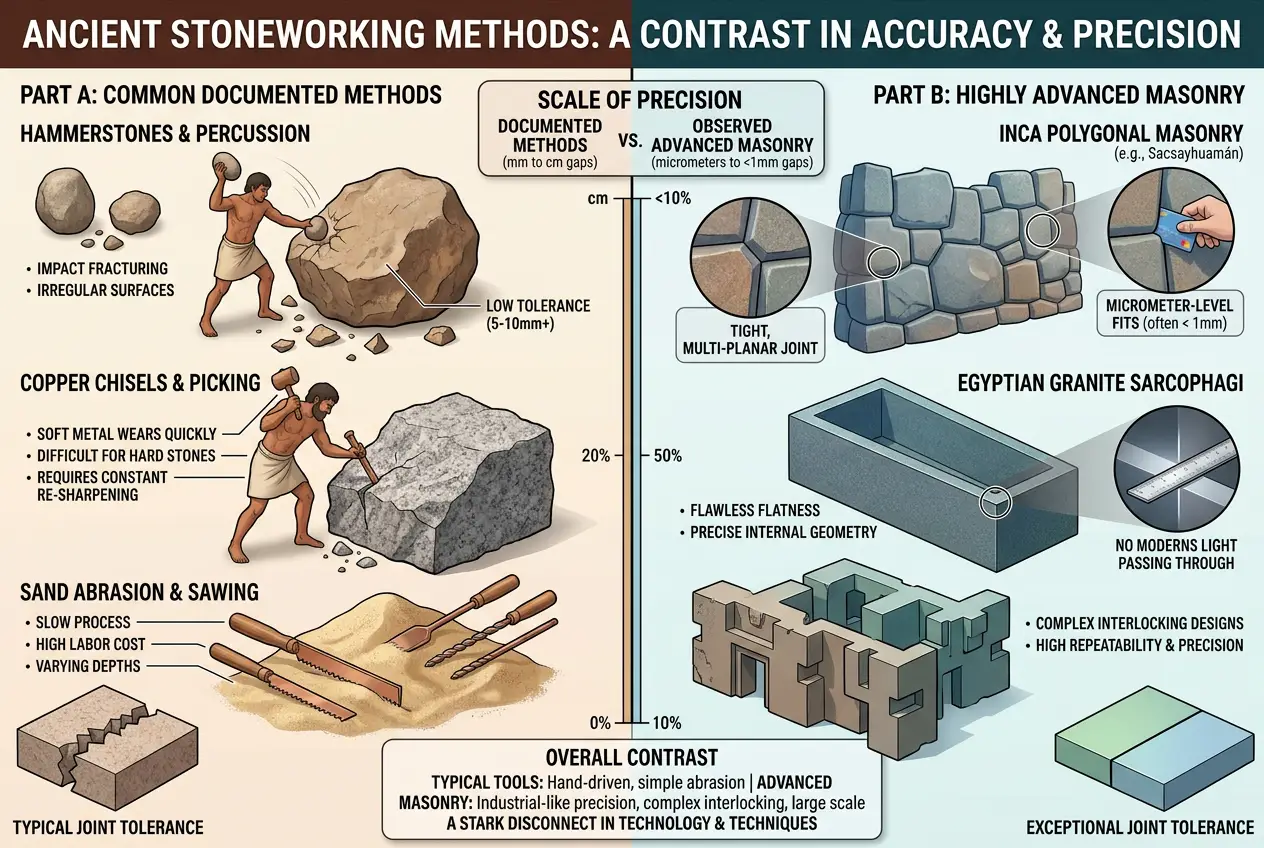 Visual explanation of Ancient Stonework: Did Lost Tools Cut Stone Like Lasers?
