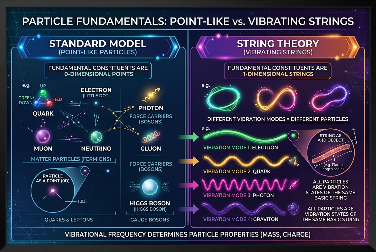 Visual explanation of Are Tiny Strings the Universe's Secret Code?