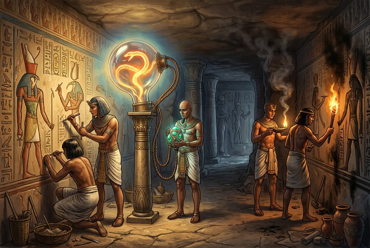 Visual explanation of Dendera Light: Did Egyptians Master Ancient Electric Tech?