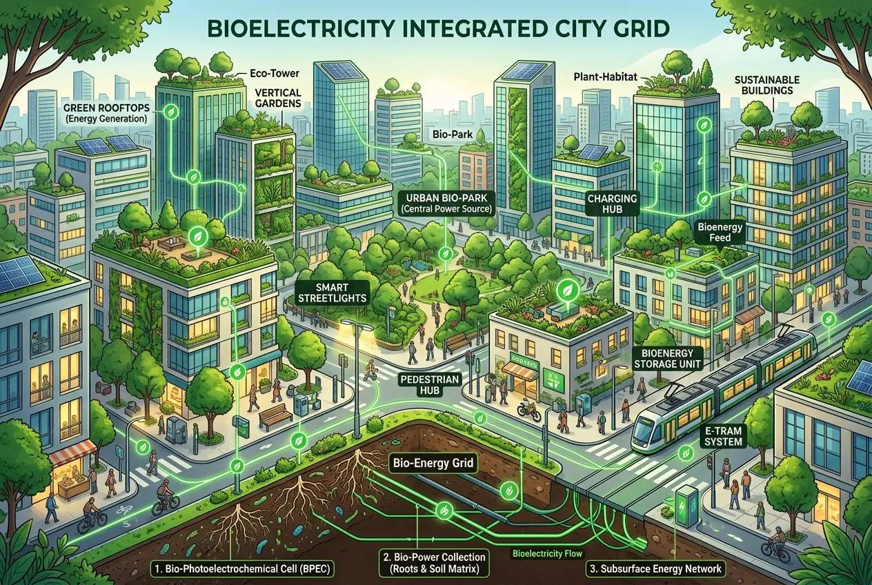 Visual explanation of Can Plants Power Our Future? Unearthing Bioelectricity
