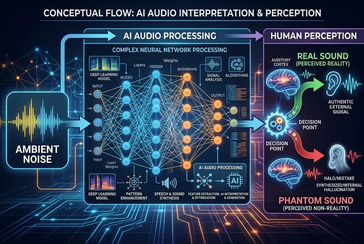 Visual explanation of Do 'Phantom Sounds' Haunt Our Digital World?