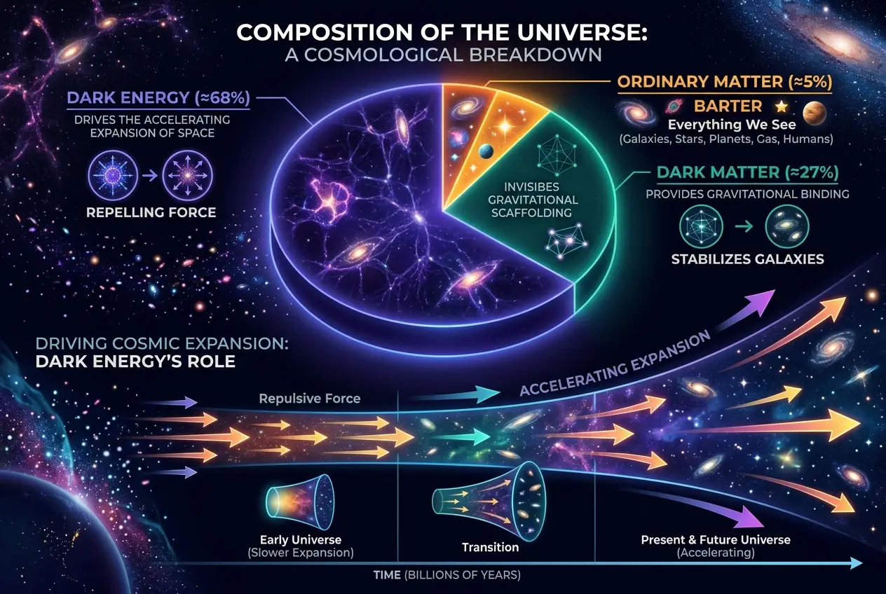 Visual explanation of Is Dark Energy Creating Cosmic Wormholes?