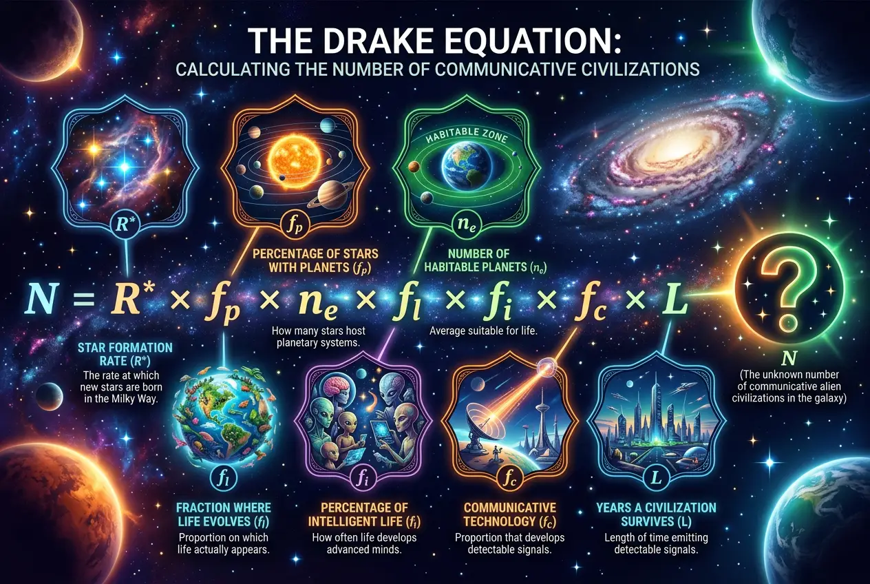 Visual explanation of Why Is the Universe So Quiet? Decoding the Fermi Paradox