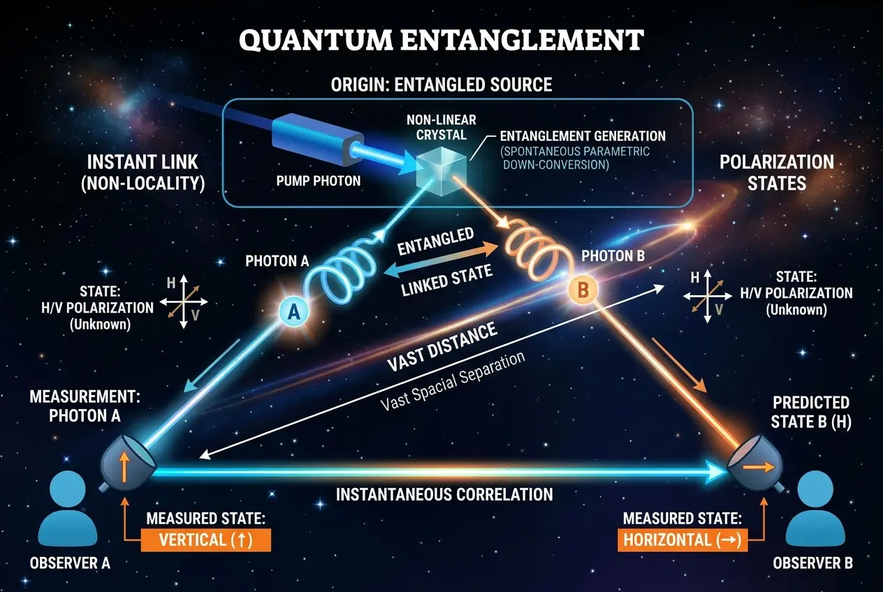 Visual explanation of Decoding Cosmic Whispers: Is Light the Universe's Secret Language?