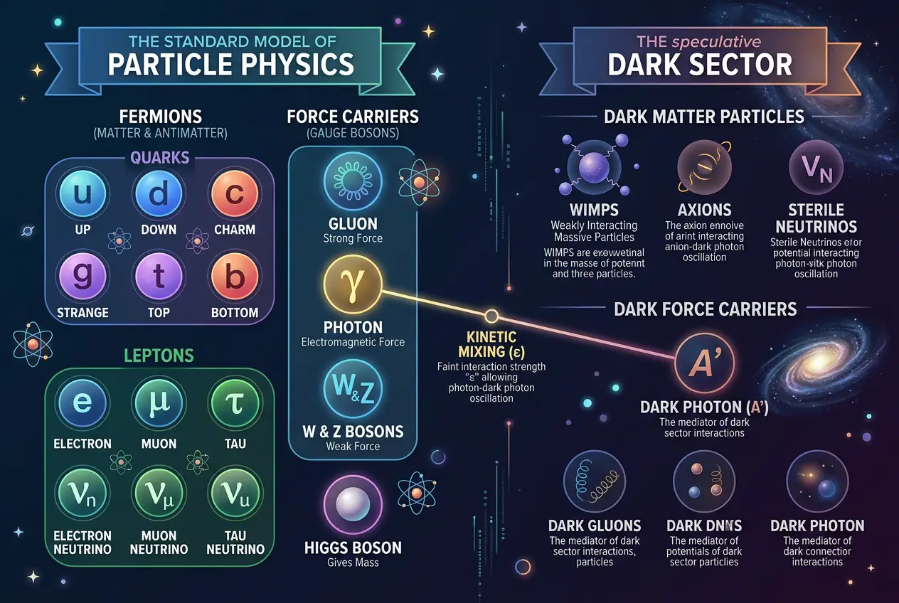 Visual explanation of Do Dark Photons Hide an Invisible Universe?