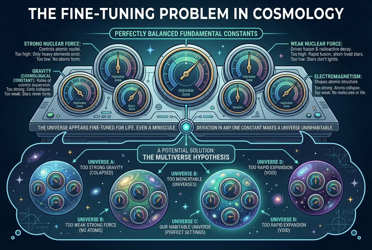 Visual explanation of Beyond Our Universe: What Types of Multiverses Exist?
