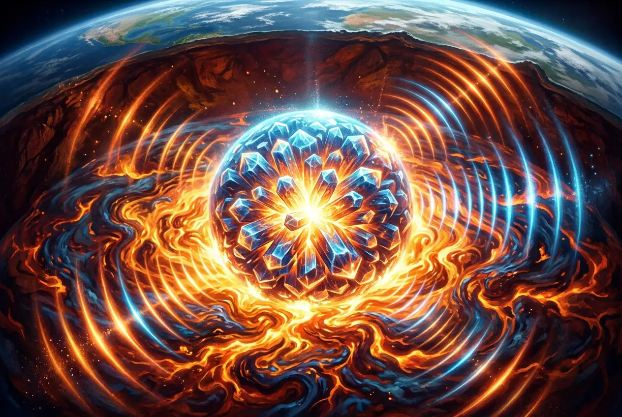 Is Earth's Core a Giant Crystal? Decoding Seismic Clues