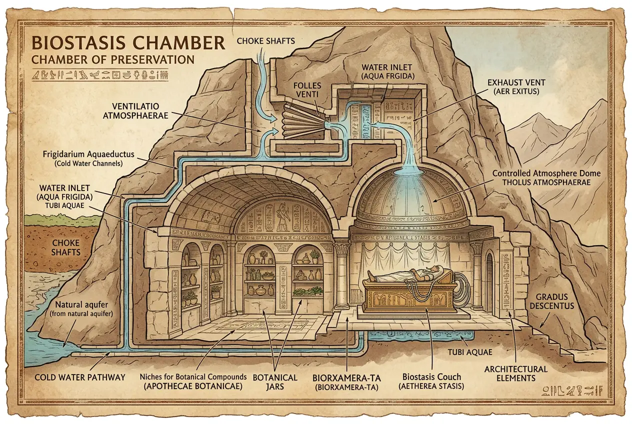 Visual explanation of Did Ancients Master Biostasis for Eternal Life?