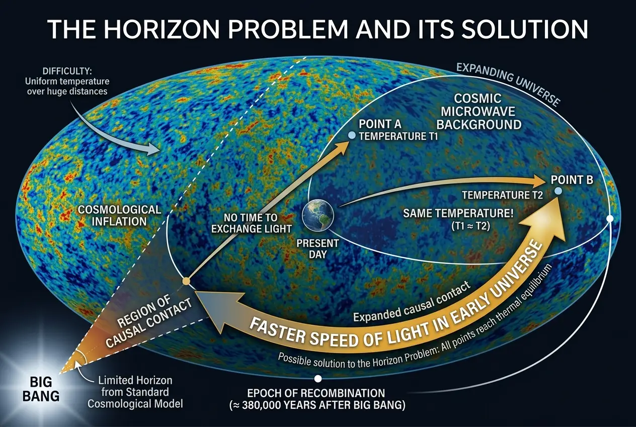 Visual explanation of Is Light's Speed Slowing? Decoding a Cosmic Anomaly