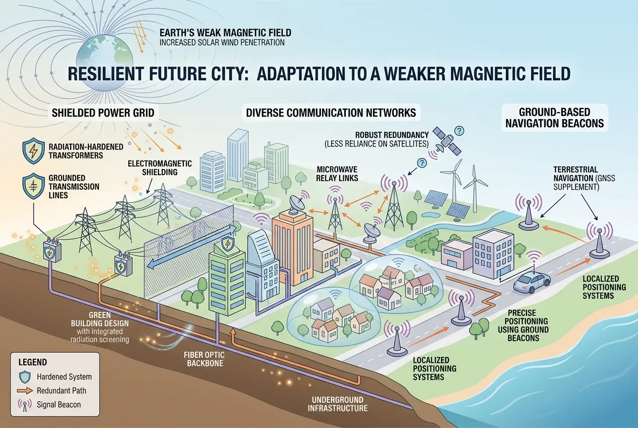 Visual explanation of Earth's Magnetic Flip: How Will Our Tech Survive?