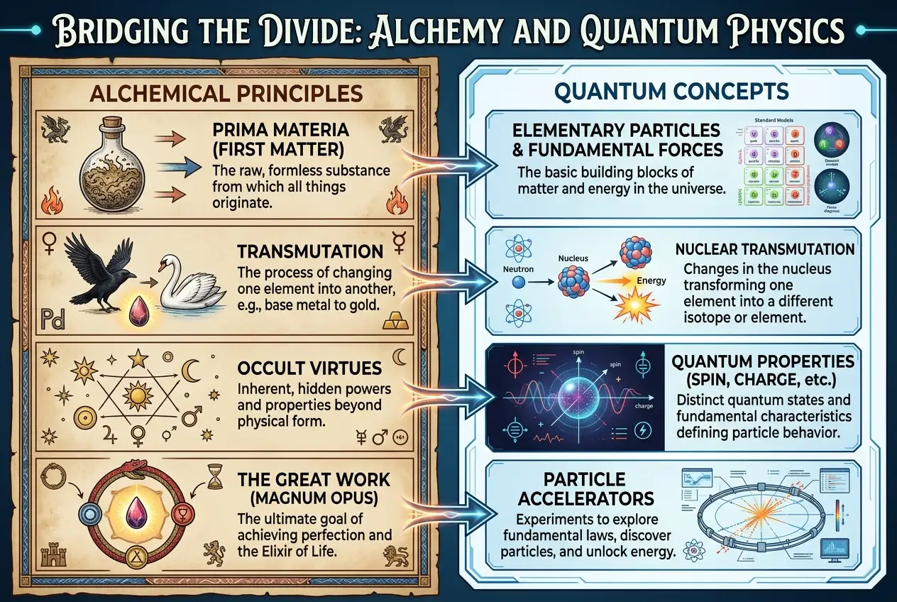 Visual explanation of Alchemists: Did They Unearth Quantum Secrets?