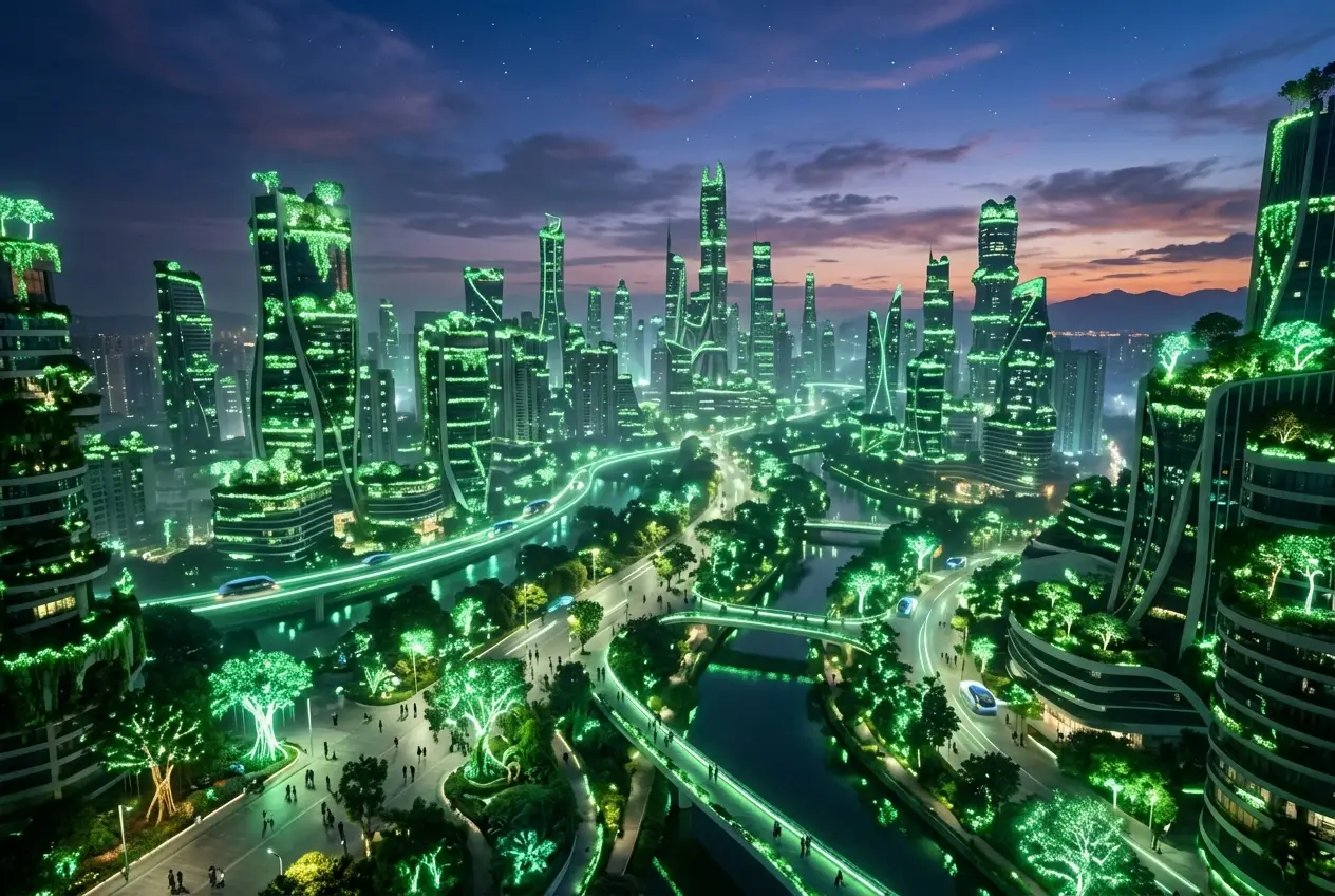Could Bioluminescent Plants Light Up Our Cities?