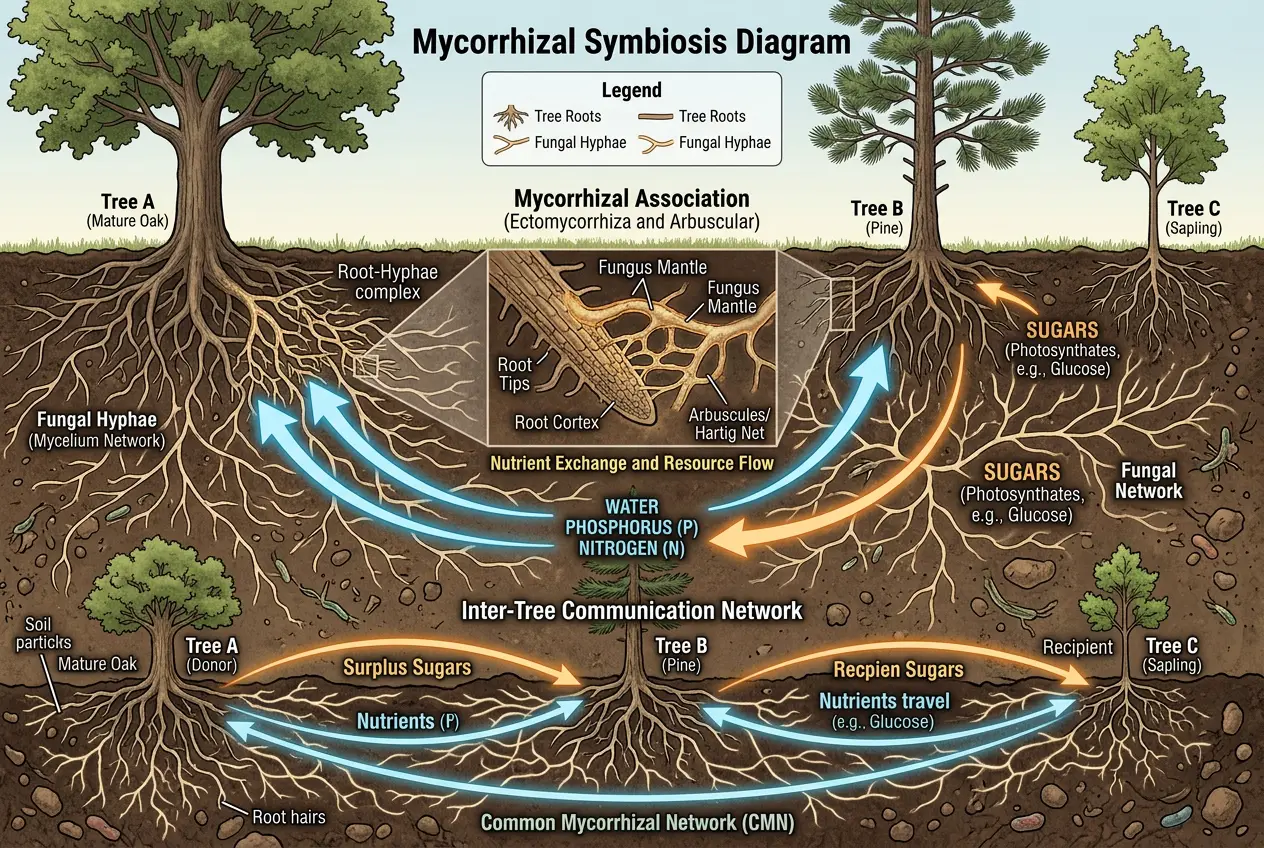 Visual explanation of Can Trees Talk? Decoding Earth's Hidden Network