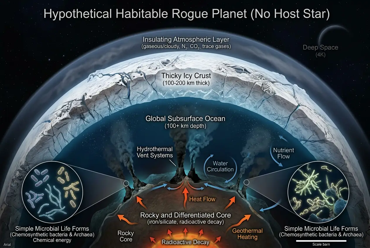 Visual explanation of Rogue Planets: Could Earth Become a Wandering World?