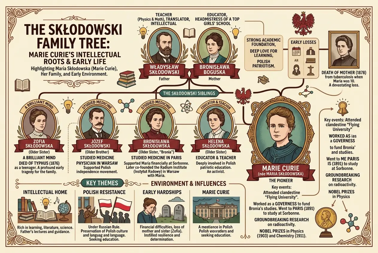 Visual explanation of Marie Curie: The Radium Revolution