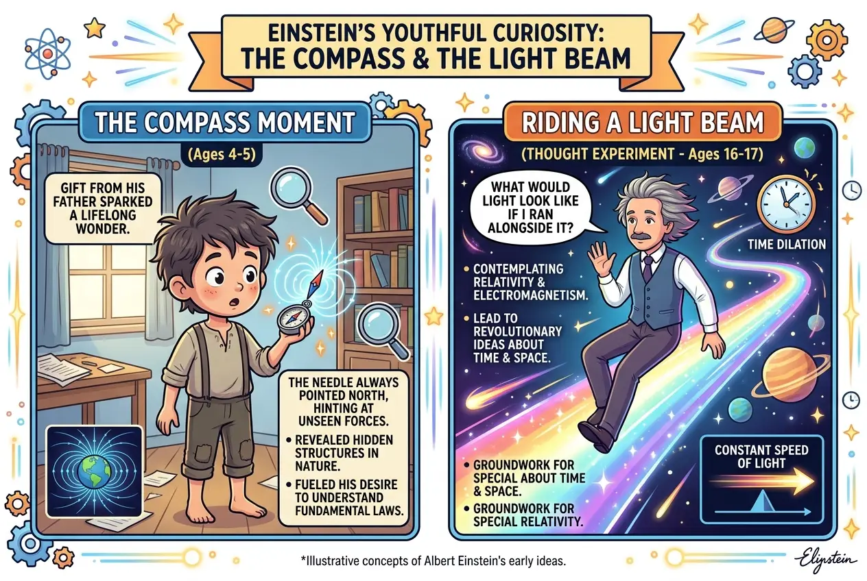 Visual explanation of Albert Einstein: The Mind Who Rewrote Reality