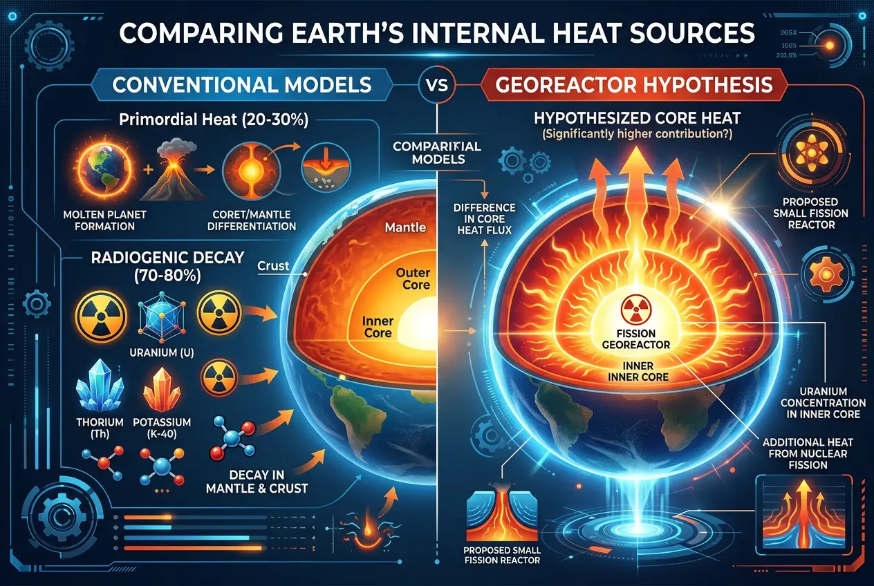 Visual explanation of Is Earth's Core a Reactor? Powering Planets