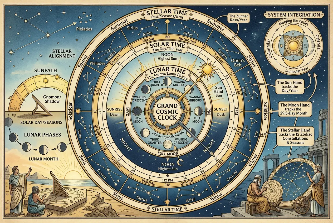 Visual explanation of Were Ancient Observatories Also Cosmic Clocks?