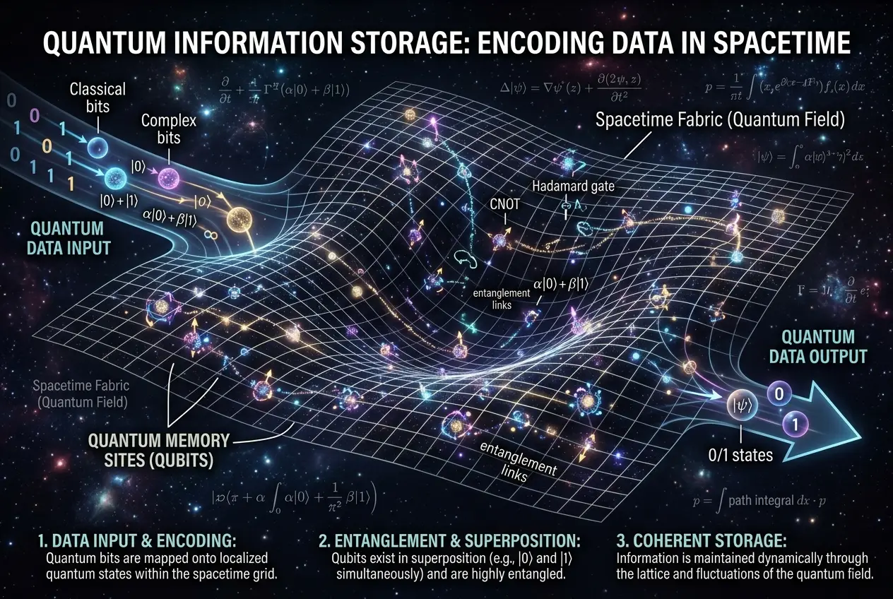 Visual explanation of Could Spacetime Store Quantum Data?