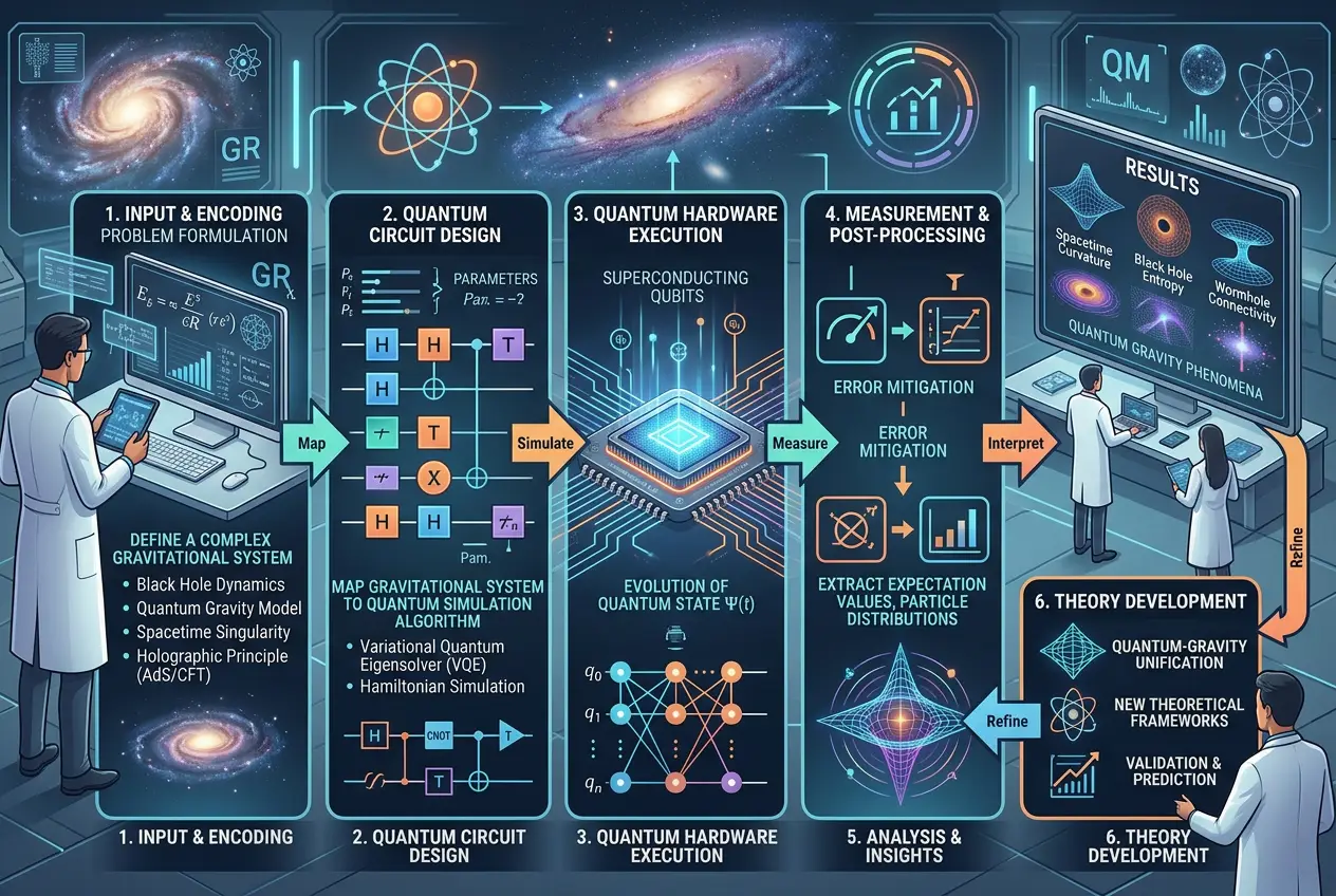 Visual explanation of Can Quantum Computing Break Gravity's Rules?