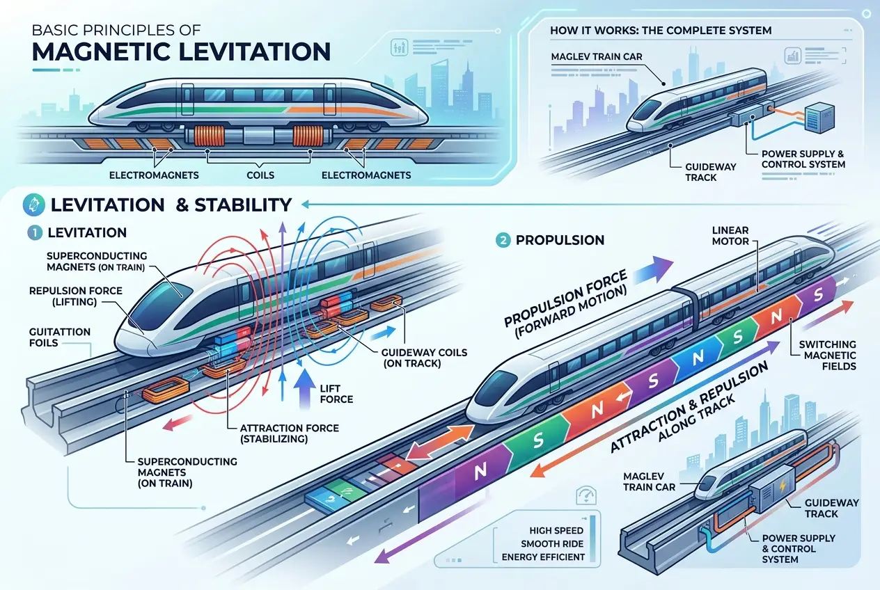 Visual explanation of Could We Manipulate Gravity? The Science of Levitation