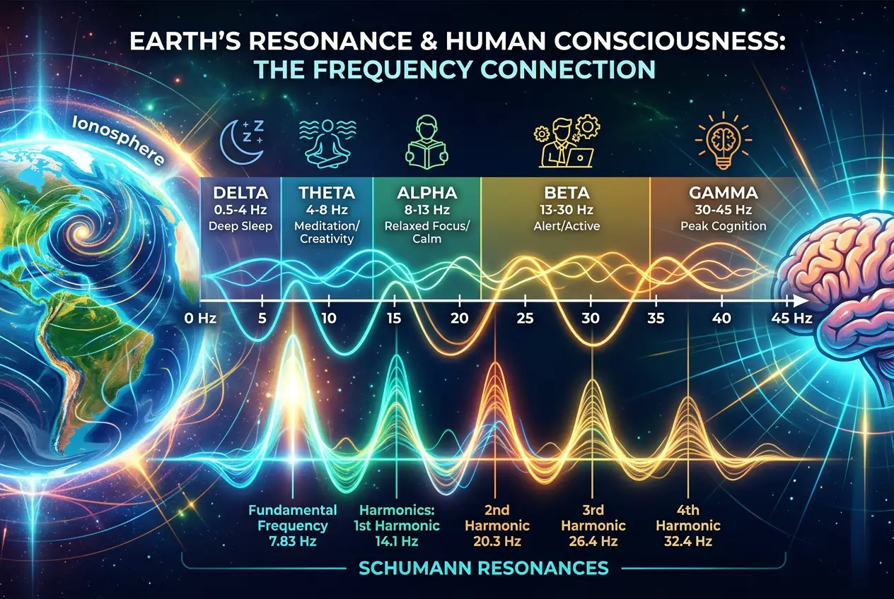 Visual explanation of Earth's Hidden Pulse: Does Our Planet Hum a Secret Song?