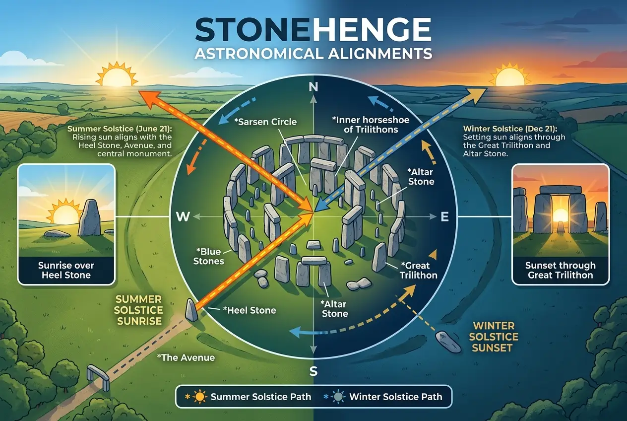 Visual explanation of Did Ancient Sites Process Cosmic Data?