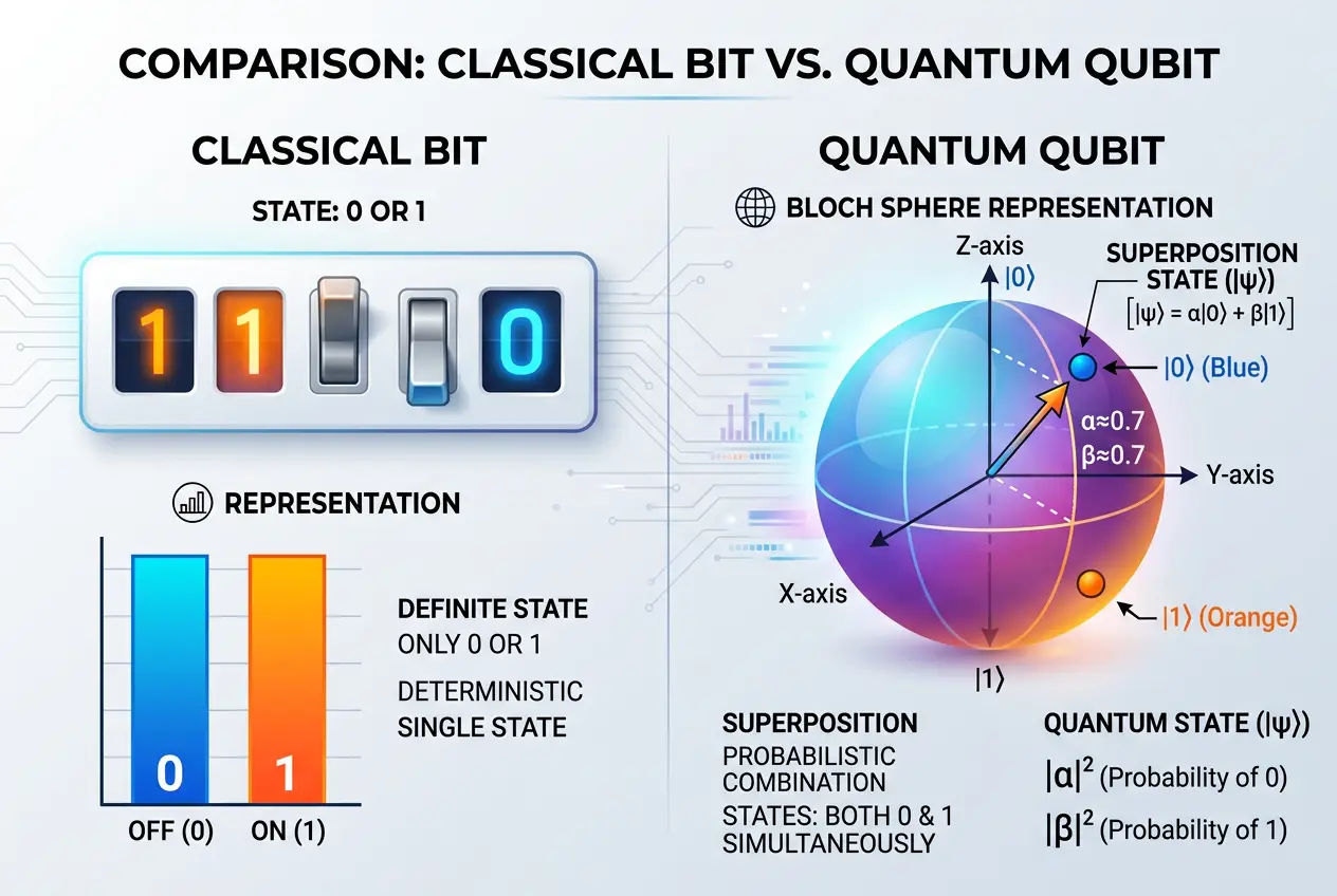 Visual explanation of Why Quantum Computers Are Mind-Bogglingly Faster Than Supercomputers